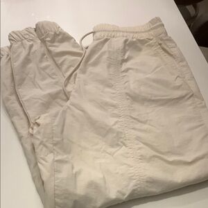 GAP Cream lined running Pants size M